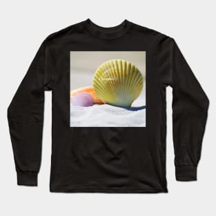 Summer Seashells Shore Photography Long Sleeve T-Shirt